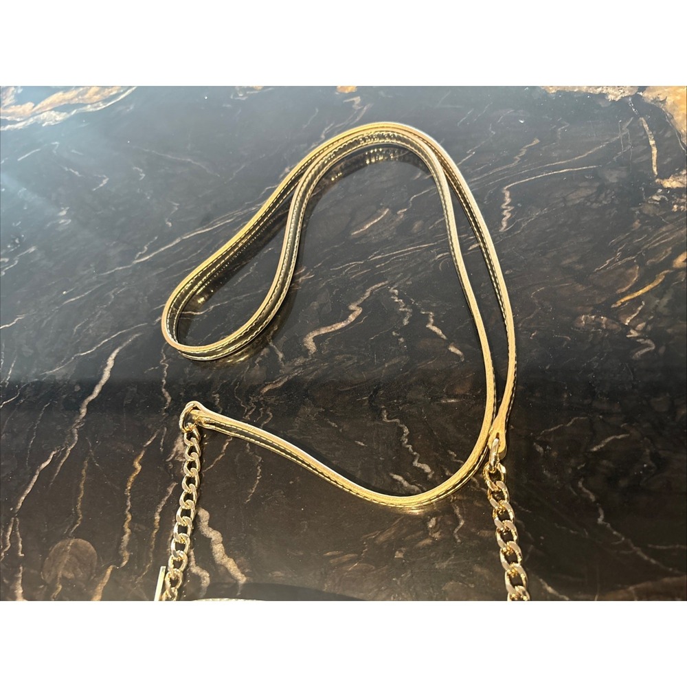 Michael Kors Jet Set Small Crossbody Shoulder Bag Pale Gold Chain - Picture 6 of 12